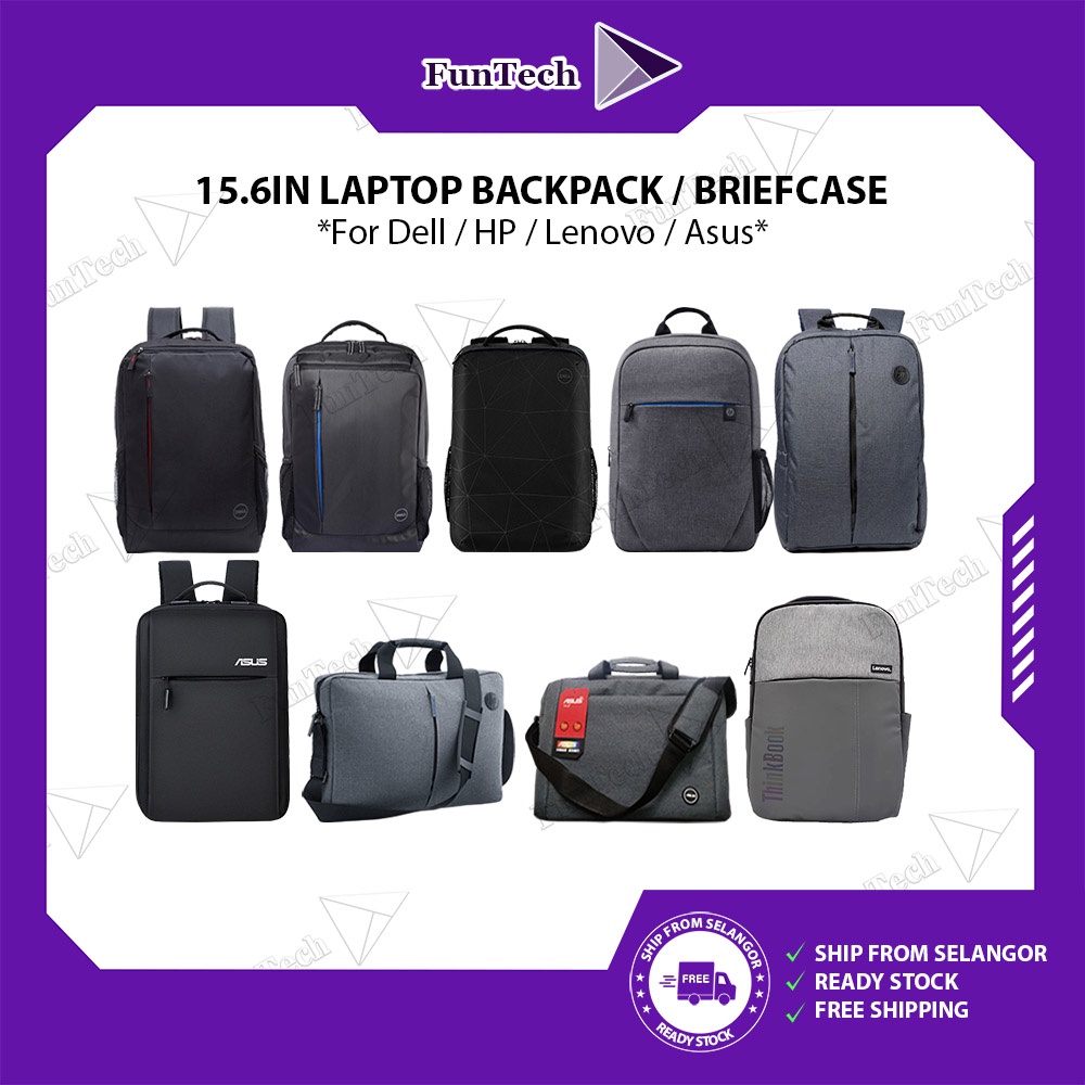 FunTech 15.6in Laptop Backpack / Briefcase Bag Notebook Bag Travel Bag