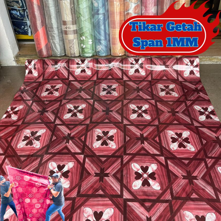Tikar Getah Span (TEBAL) TIKAR GETAH LIAT TDAK MUDAH KOYAK HARGA KILANG ...