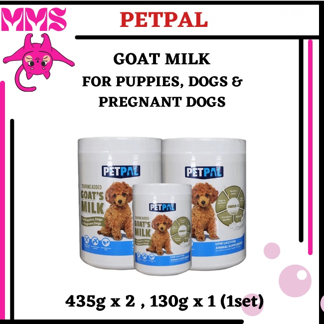 Petpal Goat Milk For Puppy Adult Dog Pregnant Dog Taurine Added 435g 130g 1set Loose Shopee Malaysia