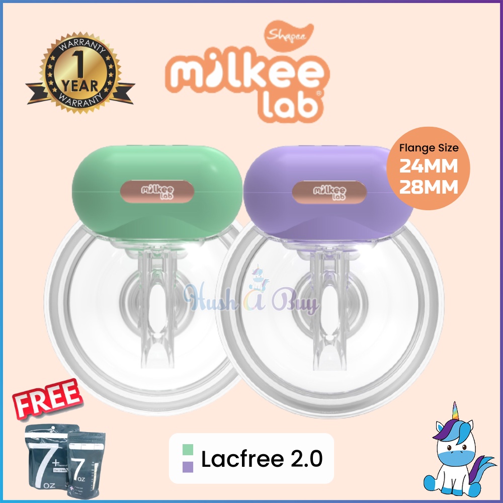 [NEW] Shapee Milkee Lab Lacfree2.0 Electric Wearable Breast Pump 24mm
