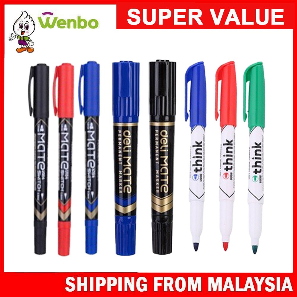 Wenbo Deli 1pcs Paint Marker Whiteboard Marker Permanent Marker Marker