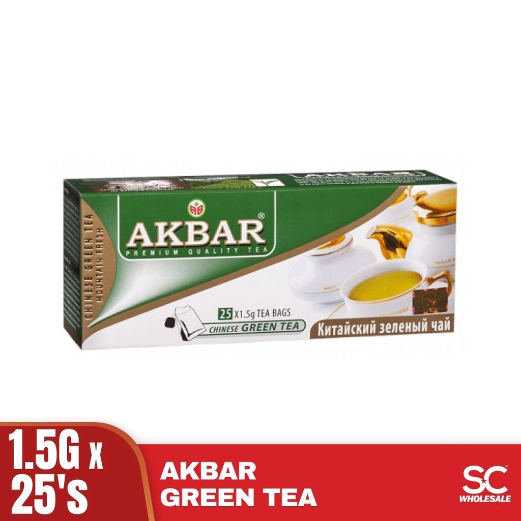 Akbar Green Tea Pure Ceylon Premium Tea 1.5g x 25's Shopee Malaysia