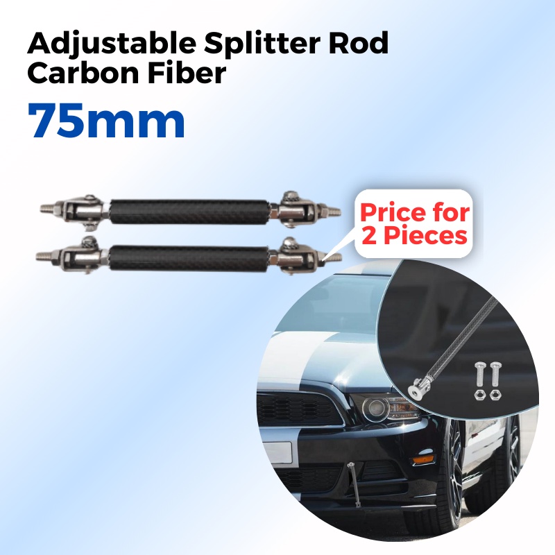 thumbnail image 2 of Carbon Fiber Front Bumper Lip Spoiler Kit + Strut Rods For Dodge Charger – GOODFITMENT 2 of 4