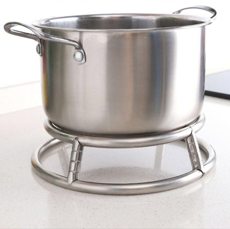 Stainless Steel Pot Holder Kitchen Racks Wok Rack Countertop Pot Pad ...