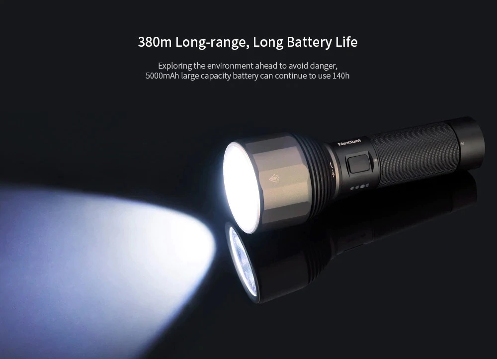 Nextool Mi Youpin Torchlight Flashlight IPX7 Type C 2000lm 380m XPH50.2 ...