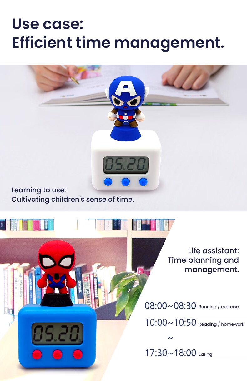Disney Marvel Time-Meter Learning Alarm Clock for Children | Shopee ...