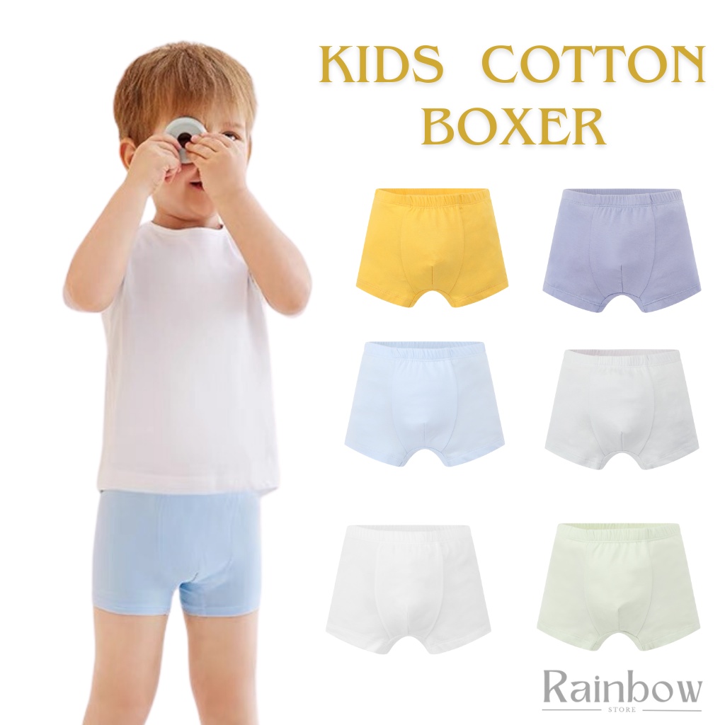  Rainbow Heart Boy's Cotton Briefs Stylish Kid Soft Underwear:  Clothing, Shoes & Jewelry