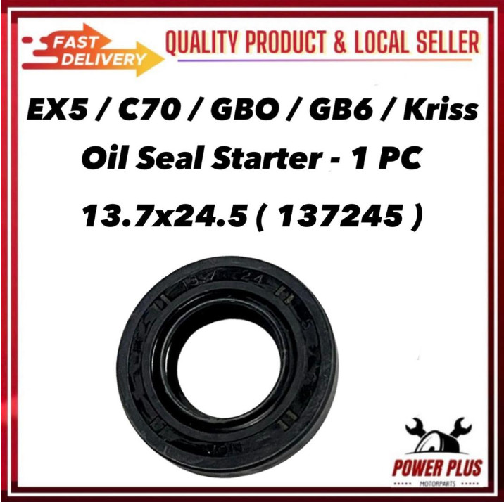 137245 Kick Starter Oil Seal 137X245 13.7X24.5 Starting Getah Stater ...