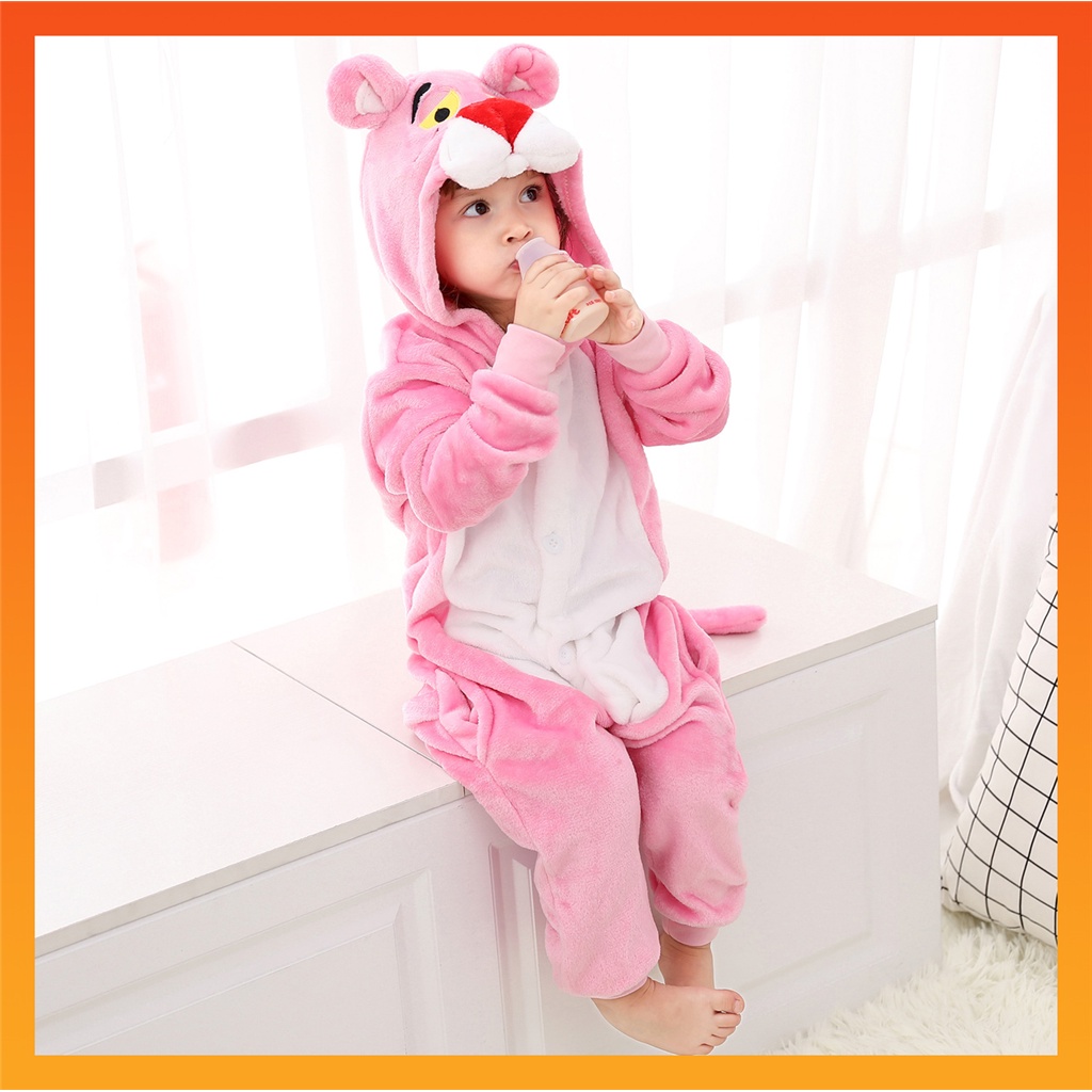 Pink Panther- Unisex Kids Cotton Nightwear