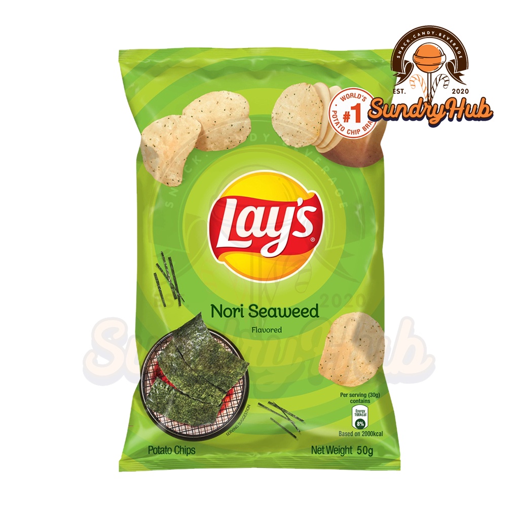 Lays 20B Potato Chips Nori Seaweed 50g Shopee Malaysia