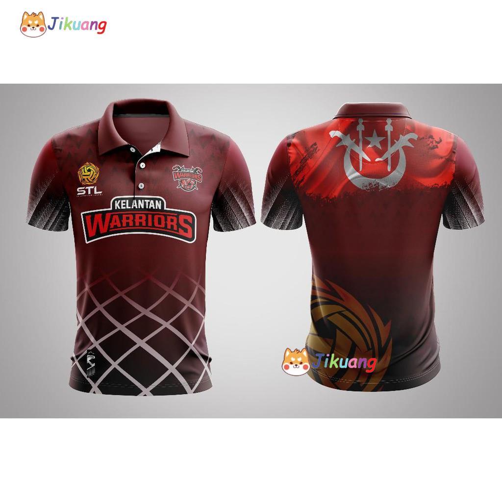 【Ready Stock】 Jersi Full Sublimation Kelantan Warriors Sepak Takraw ...