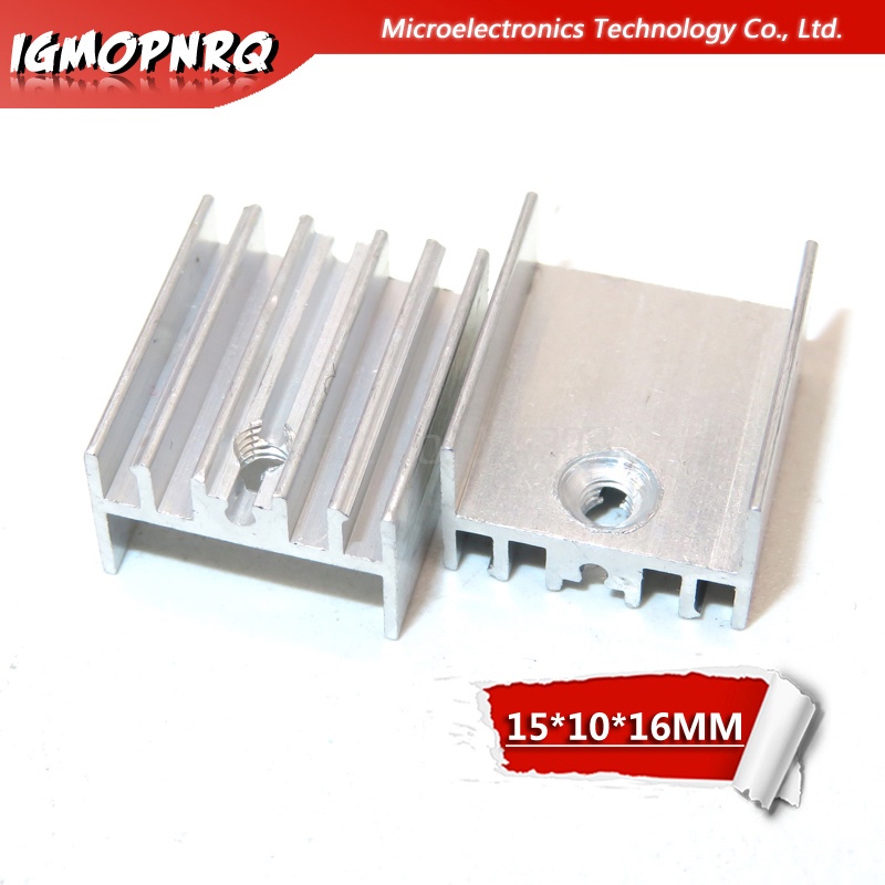 10pcs Aluminum Heatsink Radiator With Transistor 15*10*16mm TO-220 ...