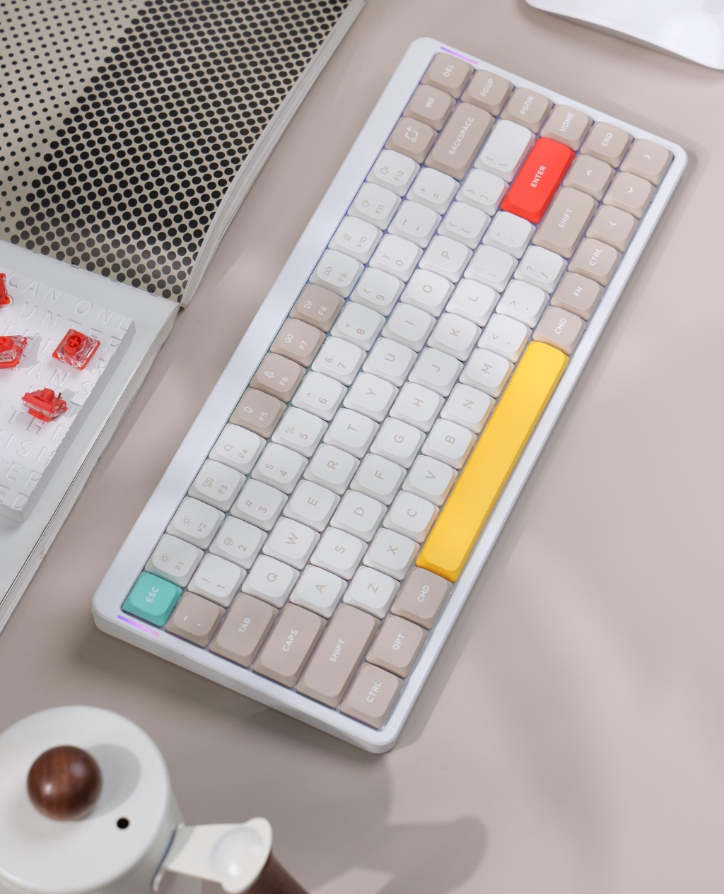 NuPhy nSA Profile Shine-through nSA PC Keycaps Transparent Keycap Low ...