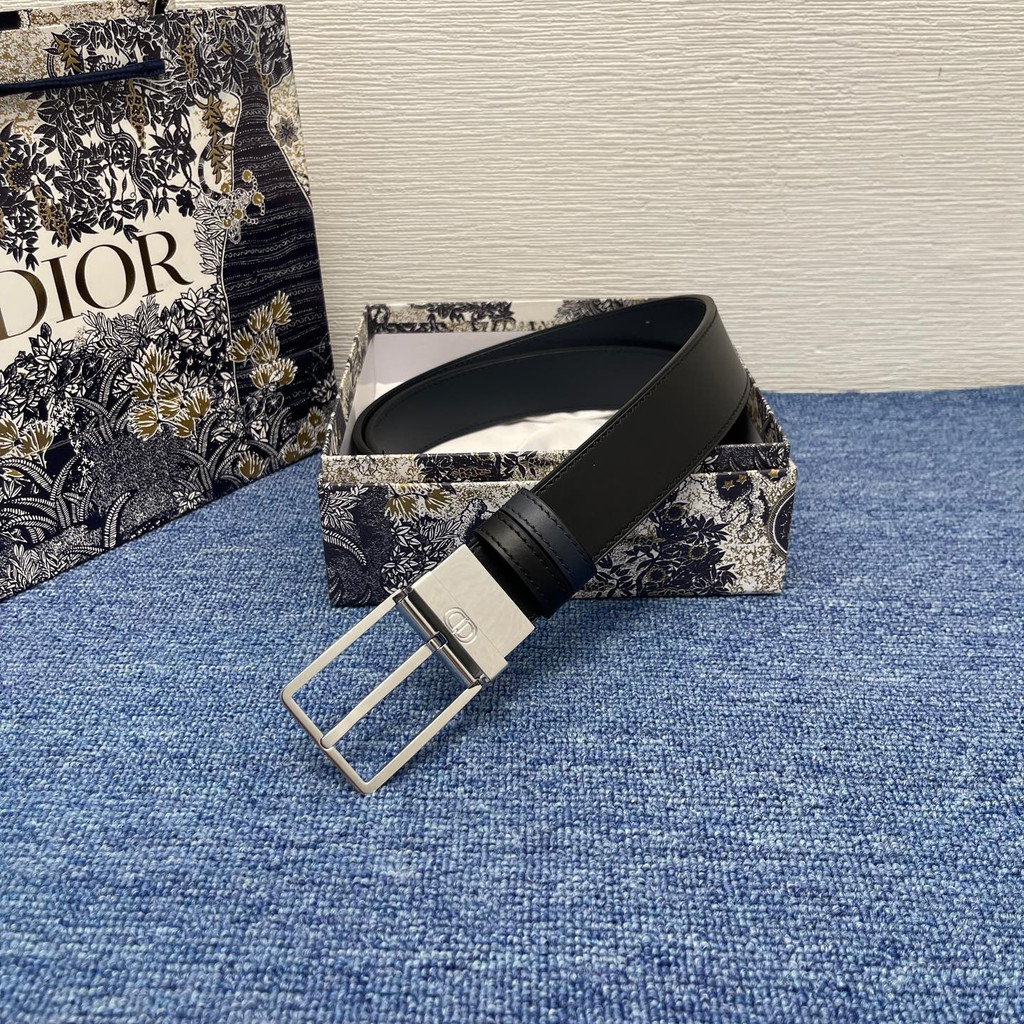 Top Grade Reversible Belt Leather Blet With Gift Box--Black And Navy ...