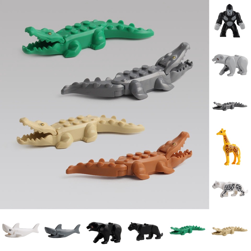 Whale And Crocodile Building Blocks Stimulating Diy Activity For Kids