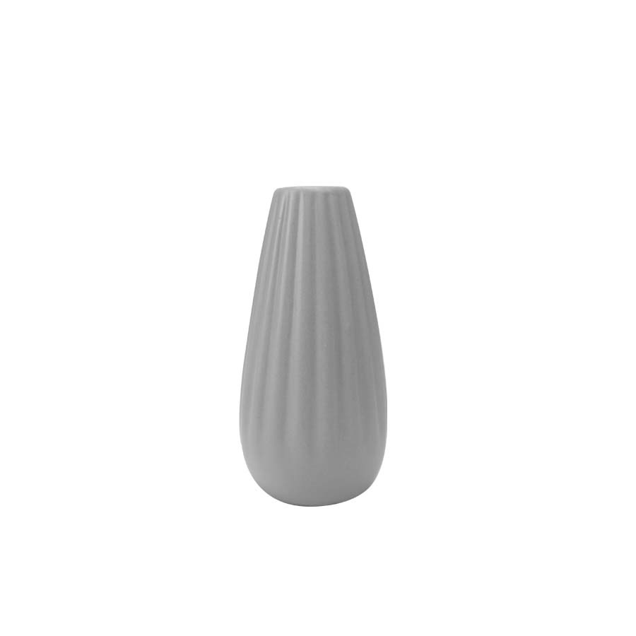 Meija Calia, White, Grey, Ceramic Vase, Flower Vase, Decor Vase, Pasu
