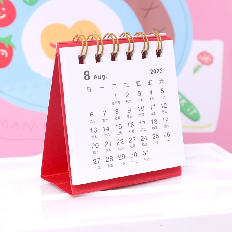 2024 Cartoon Desk Calendar / Creative Simple Desktop Decor / Mini Cute ...