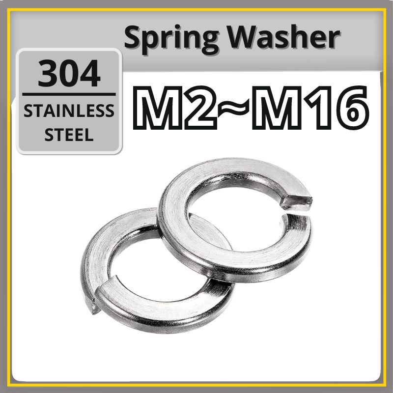 Spring Washer DIN127B SUS 304 Stainless Steel Grade A270 M2 M2.5