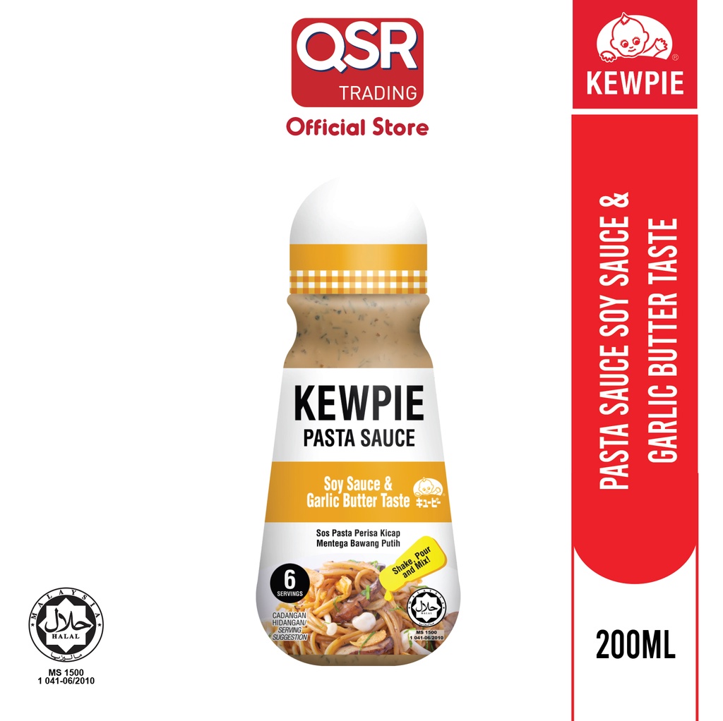 Product image KEWPIE Pasta Sauce Soy Sauce And Garlic Butter (200ml)