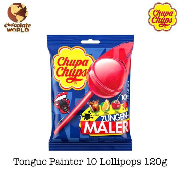 Chupa Chups Tongue Painter 10 Lollipops 120g | Shopee Malaysia