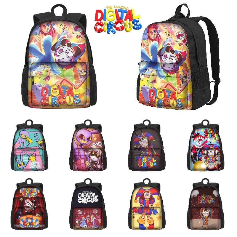 The Amazing Digital Circus Backpack Creative Cartoon Jax Pomni Anime