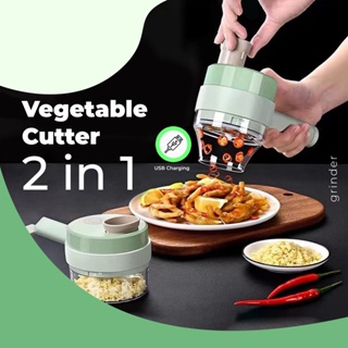 Multifunction Food Chopper Slicer Electric Vegetable Cutter Masher Wireless  Garlic Crusher Rechargeable Grinder with Clean Brush