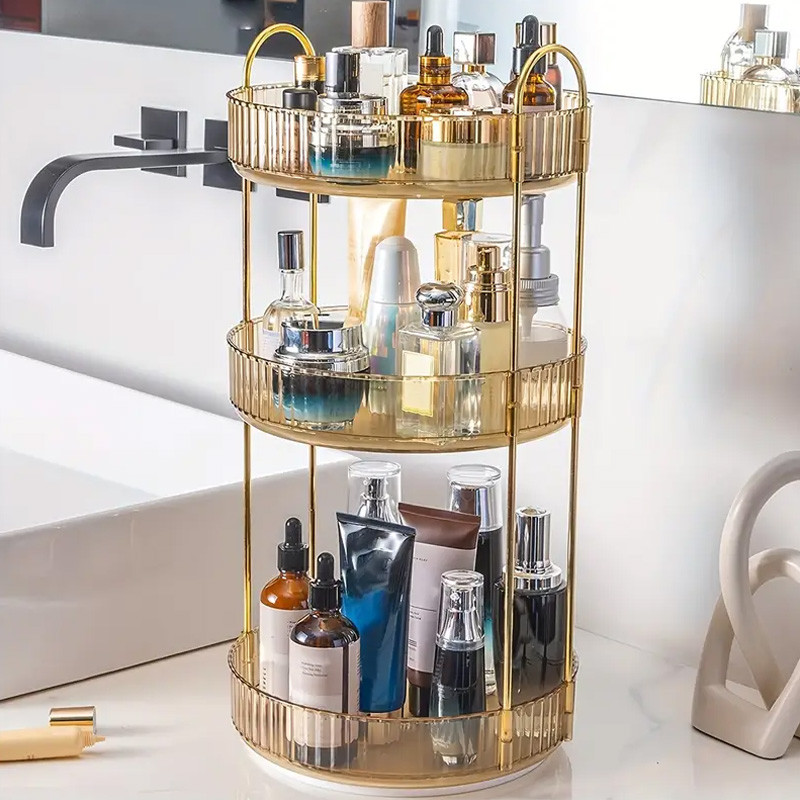 Rotatable Cosmetic Makeup Storage Rack Spinning Rotating 360 Degree ...
