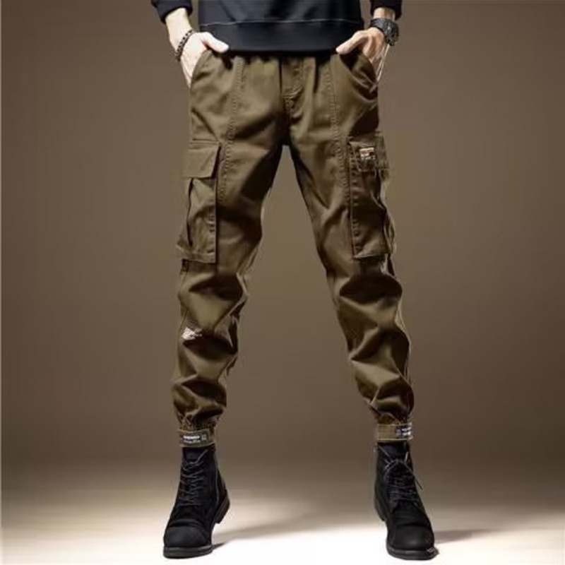 2023 Six-Pocket Jeans Men's Convenient Cargo Jeans Trendy Brand