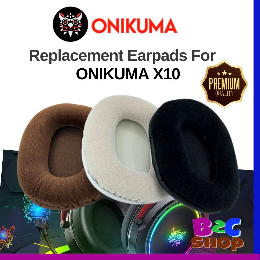 🔥𝗥𝗘𝗔𝗗𝗬 𝗦𝗧𝗢𝗖𝗞 🔥 1 Pair Onikuma X10 Gaming Headset Compatible Replacement