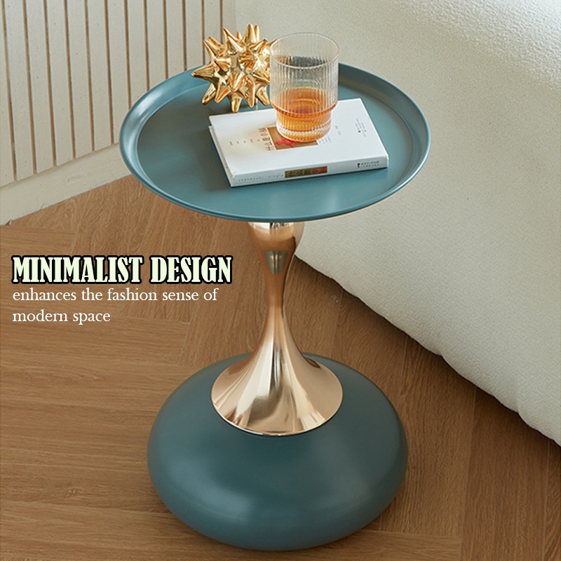 GDeal Nordic Style Sofa Round Side Table Minimalist Living Room Corner ...