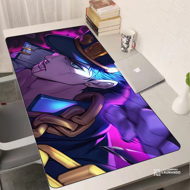 Jojo Bizarre Adventure Mouse Pad Gaming Accessories Keyboard Rubber Desk Mat Large Joseph 5847