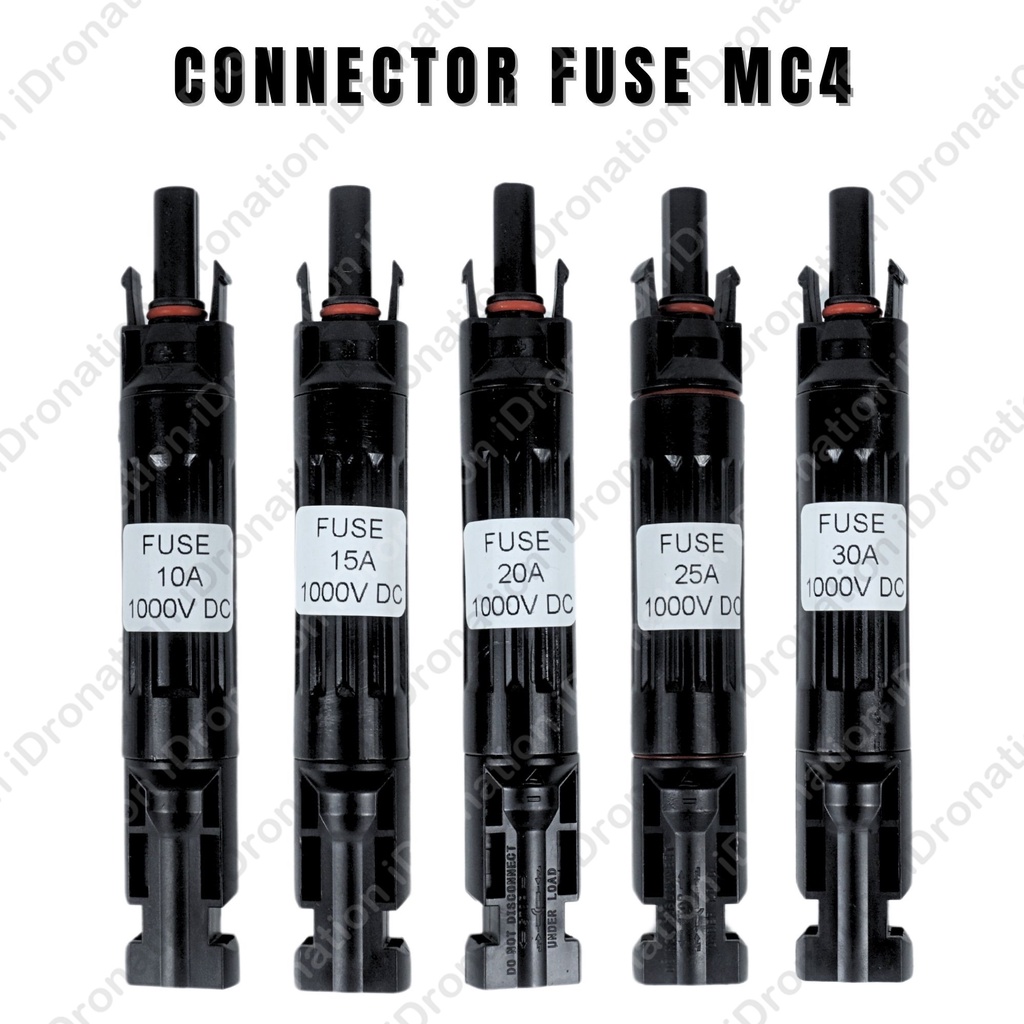 Solar Fuse MC4 10A 15A 20A 25A 30A 1000V DC Fuse Breaker Connector