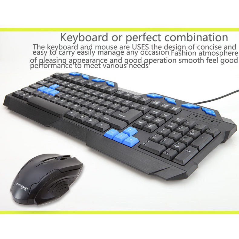 AO Home Forev FV-3300S Wired Keyboard Silent Button Computer Laptop PC ...
