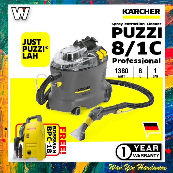 KARCHER PUZZI 8/1 SPRAY EXTRACTION CLEANER / CARPET CLEANER / SOFA CLEANER  / MATTRESS CLEANER / CARPET VACUUM