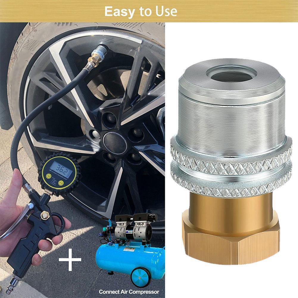 Tire Air Chuck Heavy Duty Screw On Tire Air Chuck For Tire Inflator Gauge Compressor Accessories Twist-on Chucks - 34