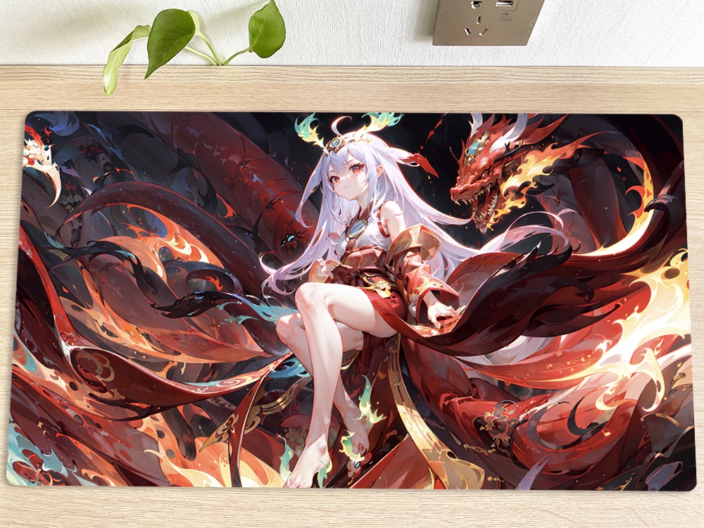 YuGiOh Playmat Kurikara Divincarnate CCG TCG Mat Trading Card Game Mat