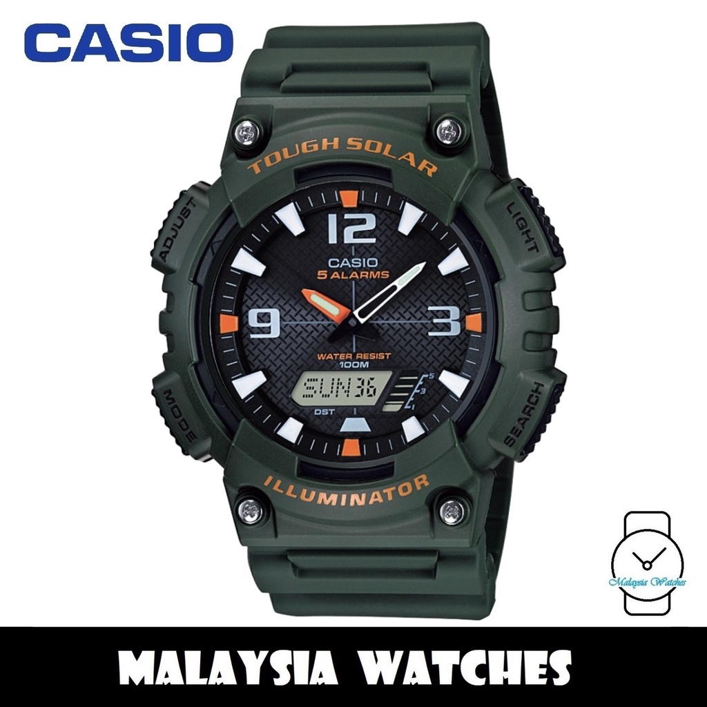 Casio watch army online green