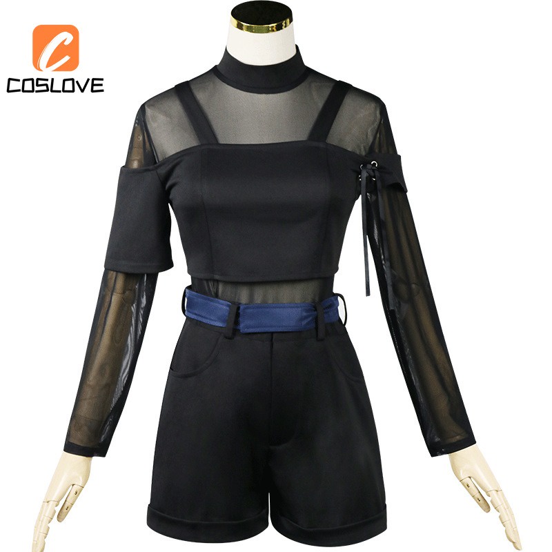 Anime Game League of Legends KDA Akali Cosplay Full Set Costume Stage ...