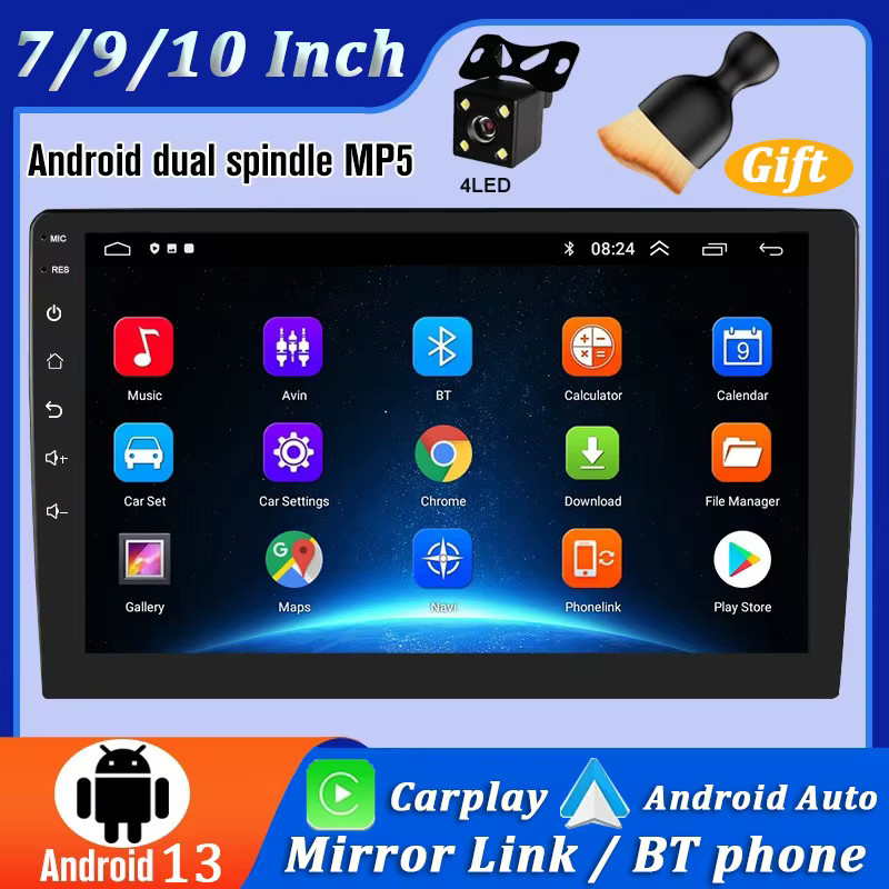 Android 13 7/9/10Inch Car Multimedia Player Wireless Carplay Android ...