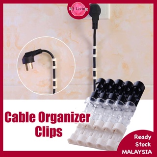 20pcs Wire Holders Desk Wire Clip Holder Cable Hooks Adhesive Computer Wire  Management Adhesive Wire Holder Desk Wire Management Desk Cable Clip Cord