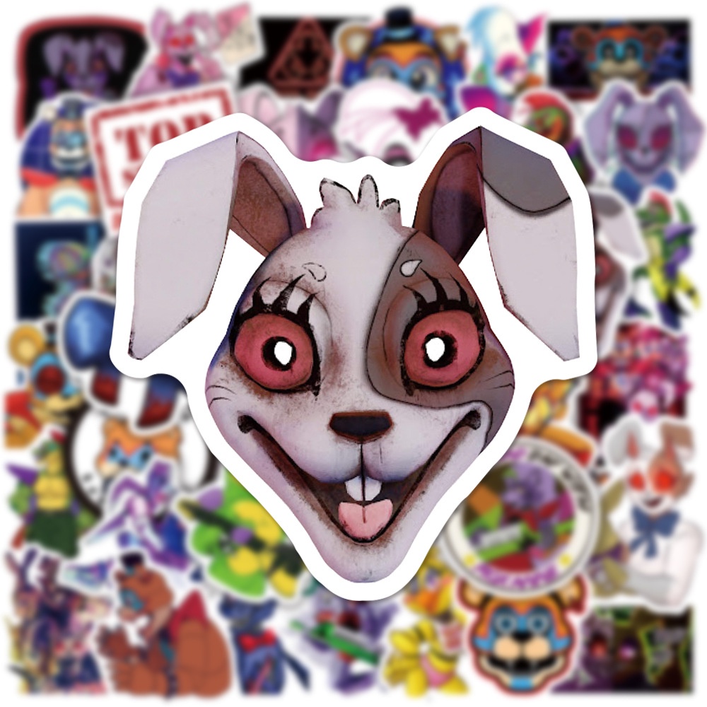 Five Nights at Freddy's Stickers Horror Fnaf Stickers Freddy Foxy ...