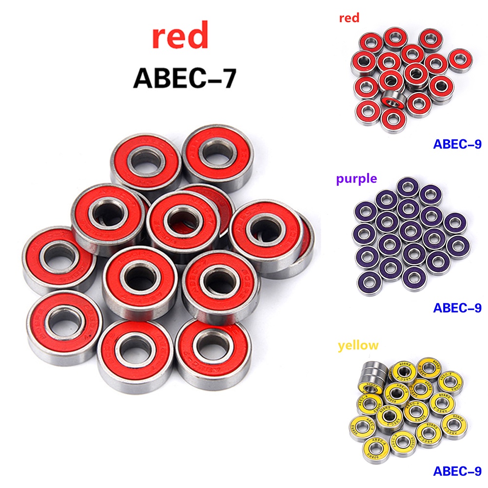 【Good Quality】ABEC-7/ABEC-9 608 Skateboard Roller Steel Sealed Ball ...