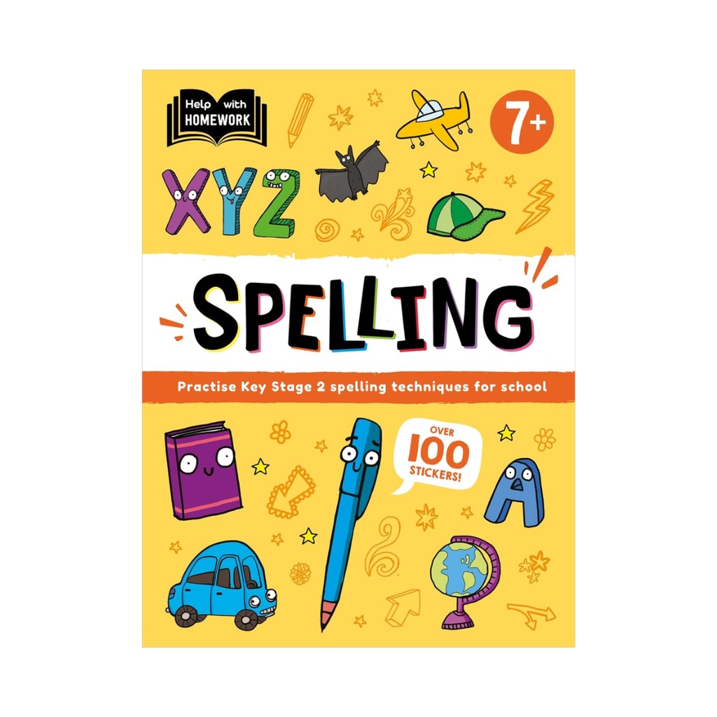 Spelling Educational Workbook With 100+ Fun Reward Stickers (Age 7 ...