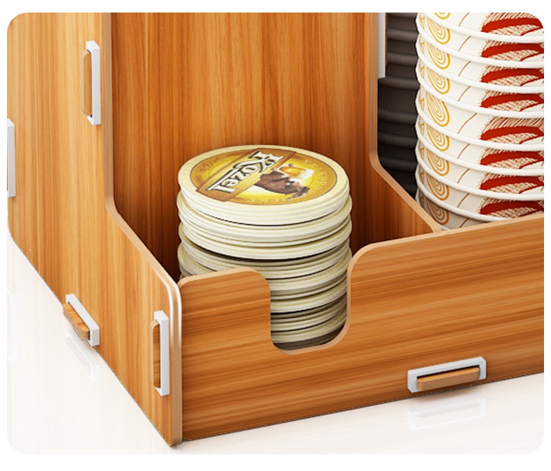 Disposable Paper Cup Storage Shelf Tea Shop Take Cup Divider Coffee Bar ...