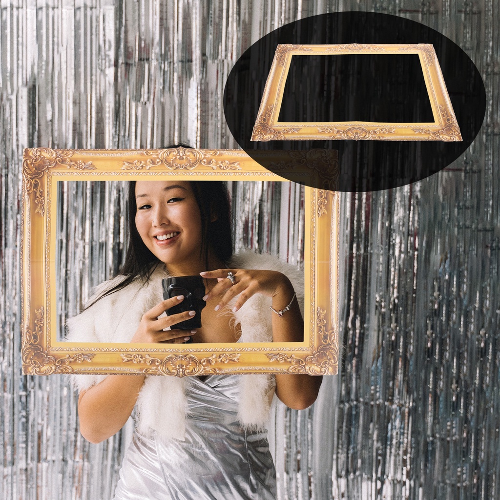 DIY Paper Picture Frame Cutouts Photo Booth Props Wedding Birthday