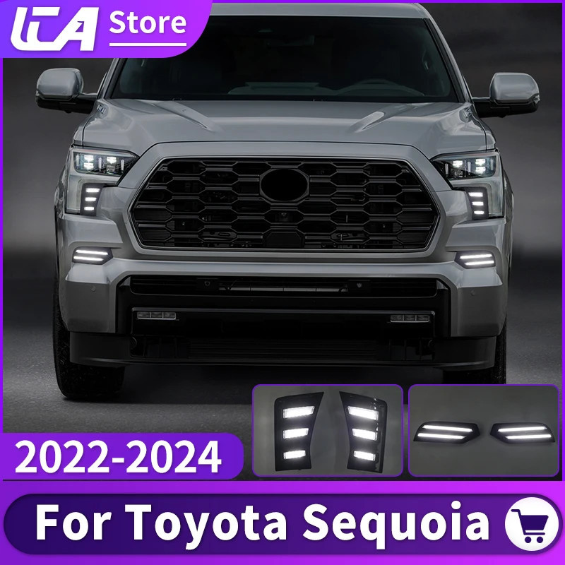 For 2022-2024 Toyota sequoia Daytime Driving Lamp Led Dynamic Turn ...