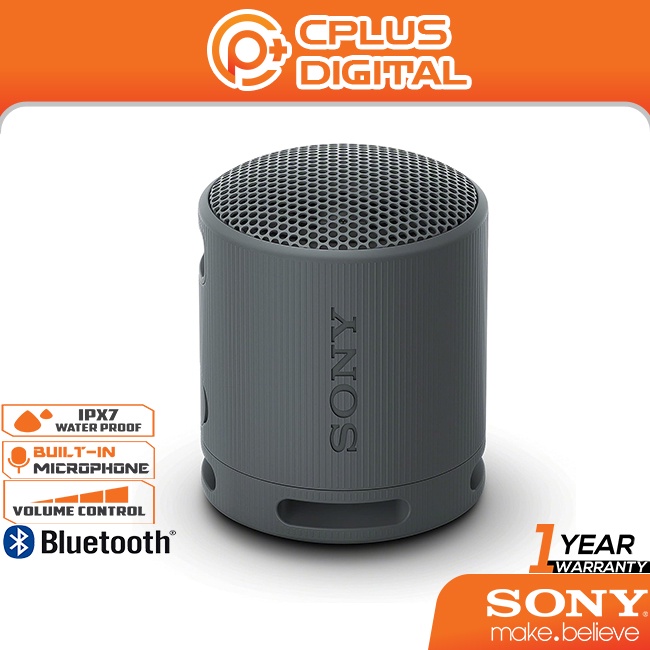 Sony SRS-XB100/B Portable Bluetooth Speaker Waterproof - Black