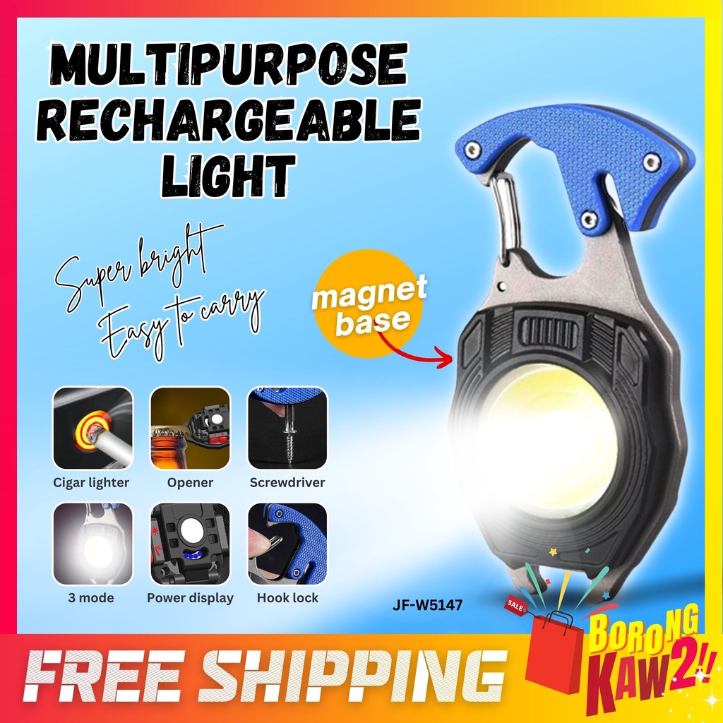Mini Led Light Work Multipurpose Rechargeable Light (Metal Box) Light ...