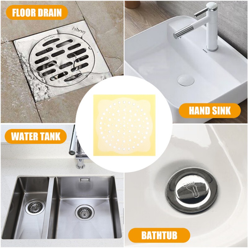 SelfAdhesive Toilet Bathroom Disposable Filter / Household Drain Filter Sticker / AntiBlocking