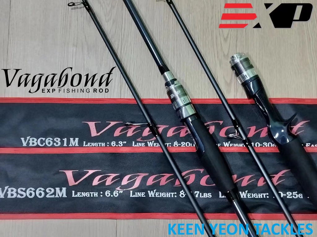 EXP VAGABOND FISHING ROD (SPINNING/ BAITCASTING) | Shopee Malaysia